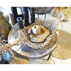 Siatka dekoracja pleciona z trawy morskiej